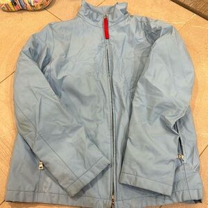 Prada light blue rain jacket